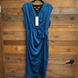Veronica Beard Teal Midi Dress